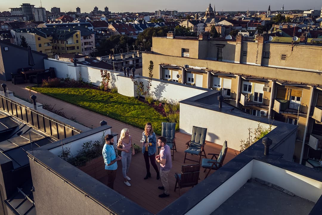 Brussels rooftop